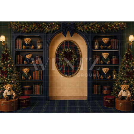 Fabric Photography Background Christmas / Backdrop 8849
