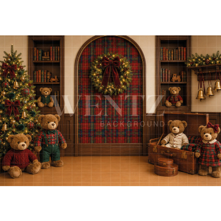 Fabric Photography Background Christmas / Backdrop 8850
