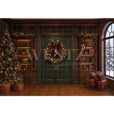 Fabric Photography Background Christmas / Backdrop 8851