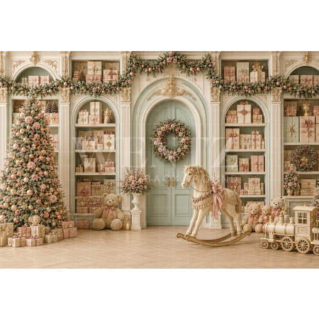 Fabric Photography Background Christmas / Backdrop 8863