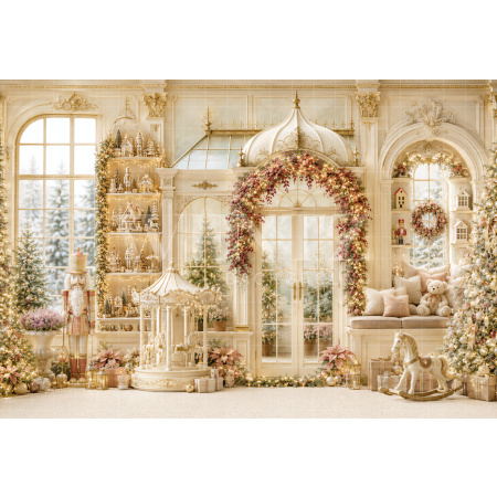 Fabric Photography Background Christmas / Backdrop 8874