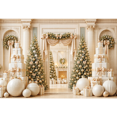 Fabric Photography Background Christmas / Backdrop 8884
