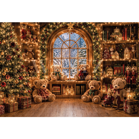 Fabric Photography Background Magical Christmas / Backdrop 8513