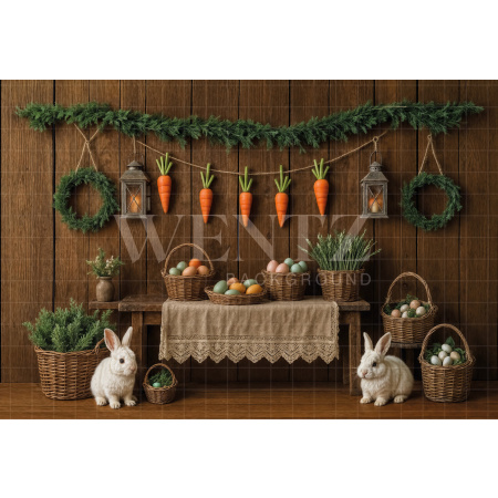 Fabric Photography Background Easter / Backdrop 8017