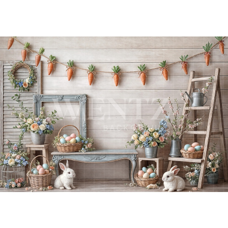 Fabric Photography Background Easter / Backdrop 8018