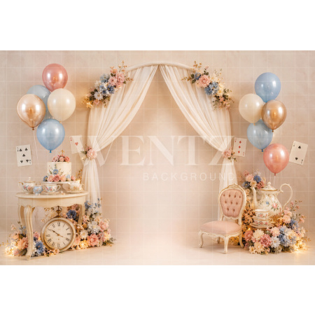 Fabric Photography Background Alice Cake Smash / Backdrop 8689