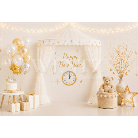Fabric Photography Background New Year Cake Smash / Backdrop 8798
