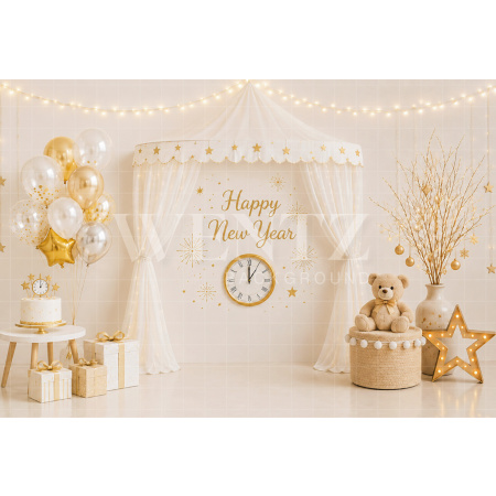 Fabric Photography Background New Year Cake Smash / Backdrop 8830