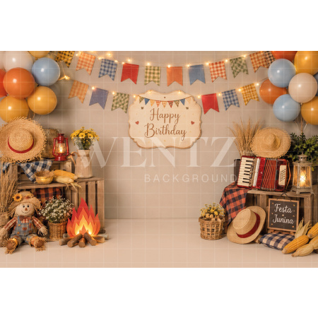 Fabric Photography Background Hick Cake Smash / Backdrop 8815