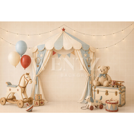 Fabric Photography Background Circus Cake Smash / Backdrop 8769