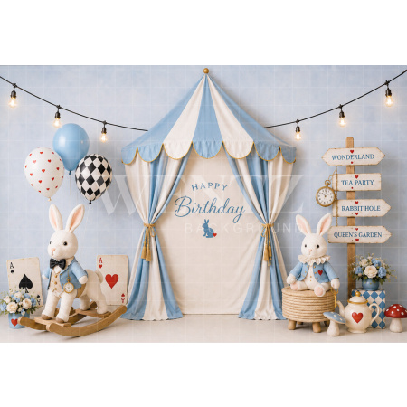 Fabric Photography Background Rabbits Cake Smash / Backdrop 8718