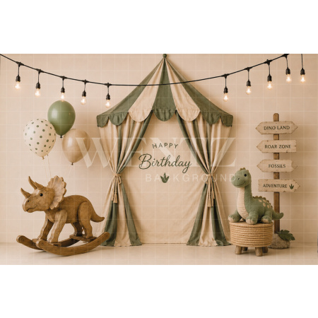 Fabric Photography Background Dinosaurs Cake Smash / Backdrop 8675