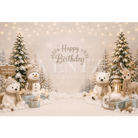 Fabric Photography Background Christmas Cake Smash / Backdrop 8820