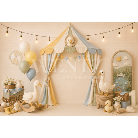Fabric Photography Background Duckling Cake Smash / Backdrop 8808