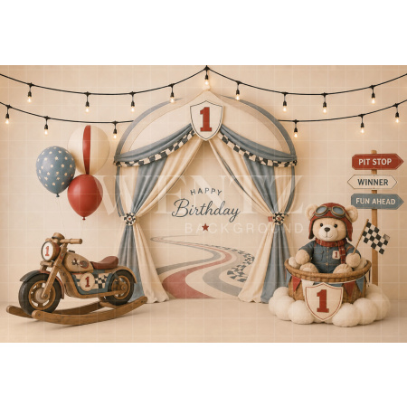 Fabric Photography Background Motorcycle Rider Cake Smash / Backdrop 8759