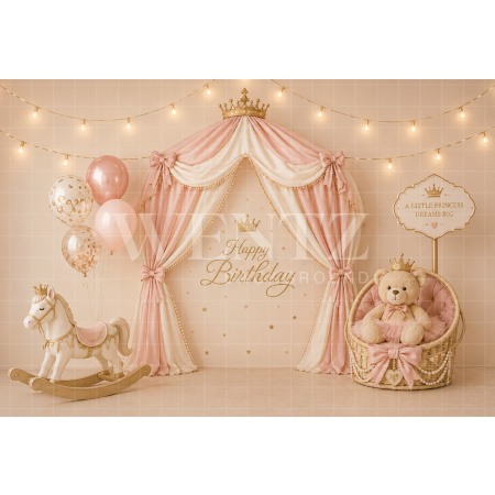 Fabric Photography Background Princess Cake Smash / Backdrop 8752