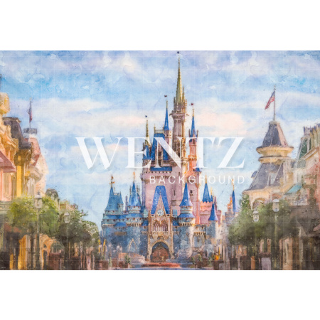 Fabric Photography Background Castle / Backdrop 2287