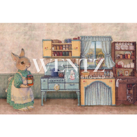 Fabric Photography Background Easter Kitchen / Backdrop CW62