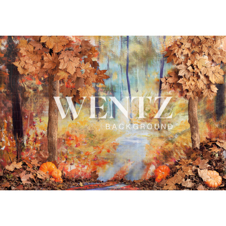 Fabric Photography Background Fall Forest / Backdrop 2292