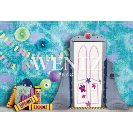 Fabric Photography Background Monsters / Backdrop 2294