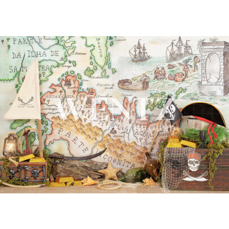 Fabric Photography Background Pirate / Backdrop 2288