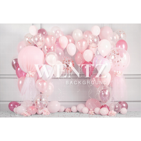 Fabric Photography Background Cake Smash Pink and White / Backdrop 2228