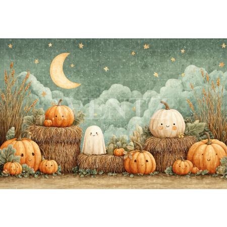 Fabric Photography Background Halloween / Backdrop 7617