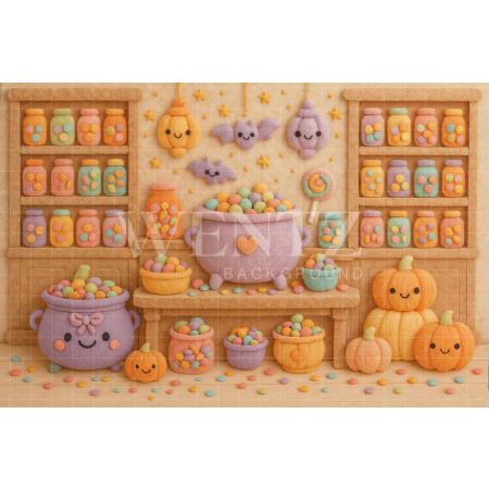 Fabric Photography Background Halloween / Backdrop 7621