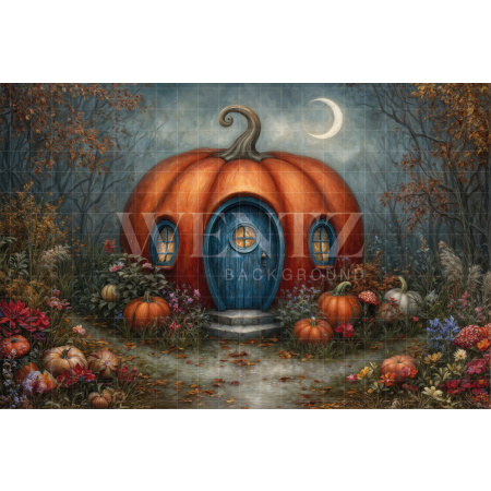 Fabric Photography Background Halloween / Backdrop 7624