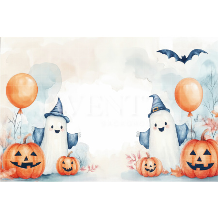 Fabric Photography Background Halloween Ghosts / Backdrop 7632