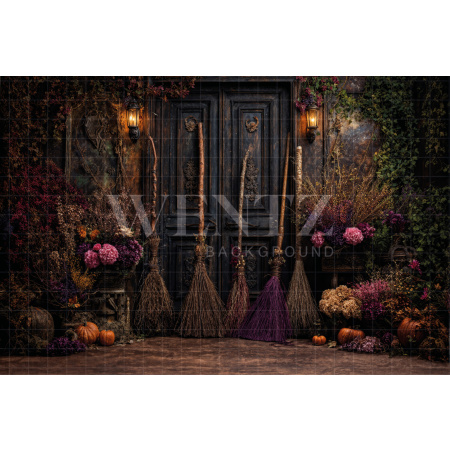 Fabric Photography Background Halloween / Backdrop 7639