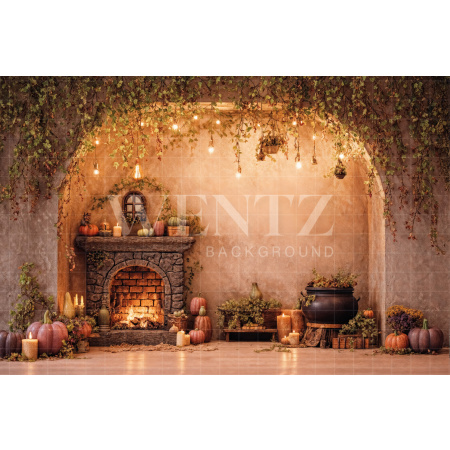 Fabric Photography Background Halloween / Backdrop 7640