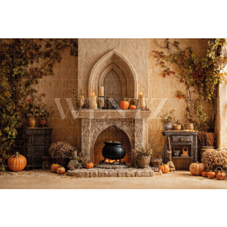 Fabric Photography Background Halloween / Backdrop 7645