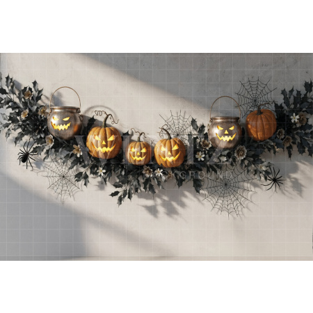 Fabric Photography Background Halloween / Backdrop 7646