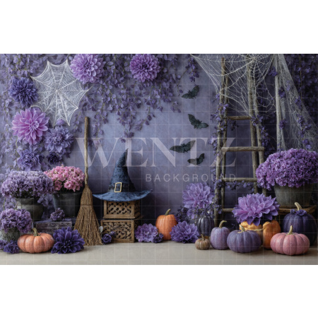 Fabric Photography Background Halloween / Backdrop 7655