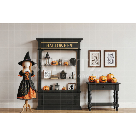 Fabric Photography Background Halloween / Backdrop 7656