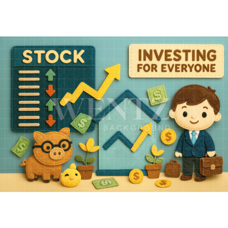 Fabric Photography Background / Backdrop Little Boss / Backdrop 7208