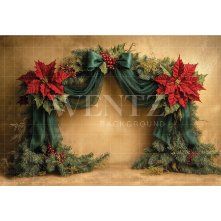 Fabric Photography Background Christmas / Backdrop 7425