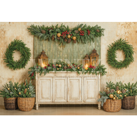 Fabric Photography Background Christmas / Backdrop 7422