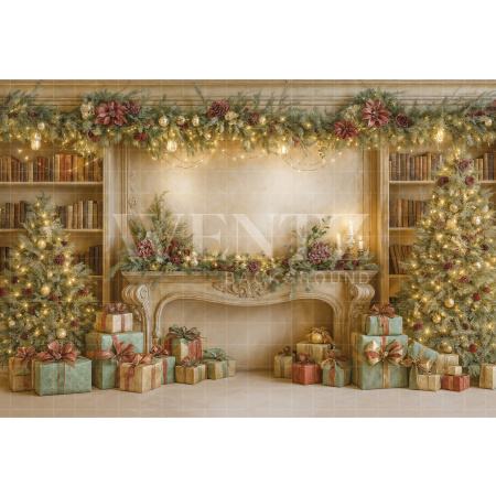 Fabric Photography Background Christmas / Backdrop 7432