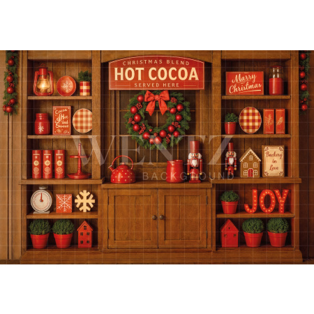 Fabric Photography Background Christmas / Backdrop 7455