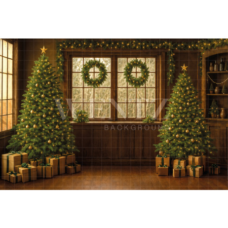 Fabric Photography Background Christmas / Backdrop 7557