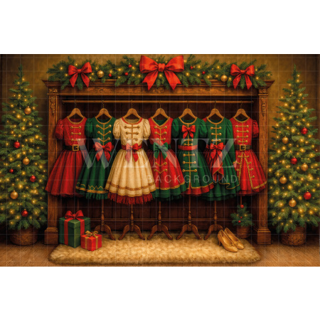 Fabric Photography Background Christmas / Backdrop 7575