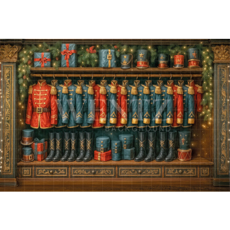 Fabric Photography Background Christmas / Backdrop 7659