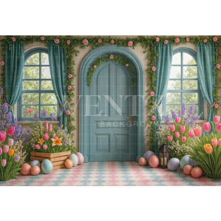 Fabric Photography Background Easter / Backdrop 7960