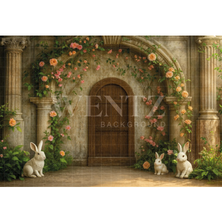 Fabric Photography Background Easter Facade / Backdrop 7957