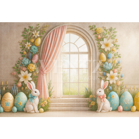 Fabric Photography Background Easter / Backdrop 7964