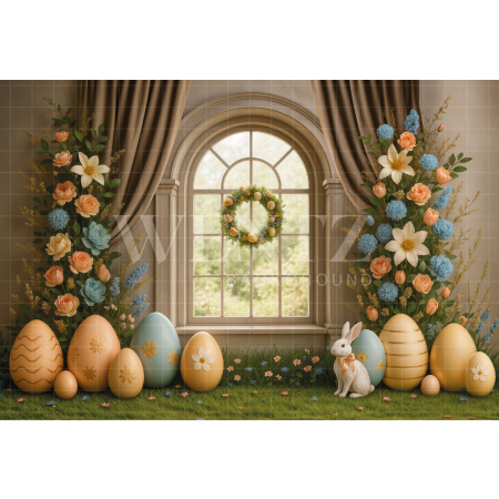 Fabric Photography Background Easter / Backdrop 7967