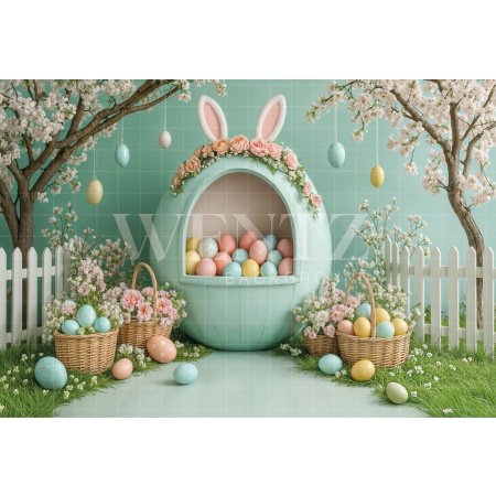 Fabric Photography Background Easter / Backdrop 7973