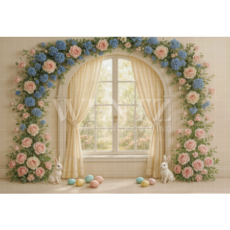Fabric Photography Background Easter / Backdrop 7976